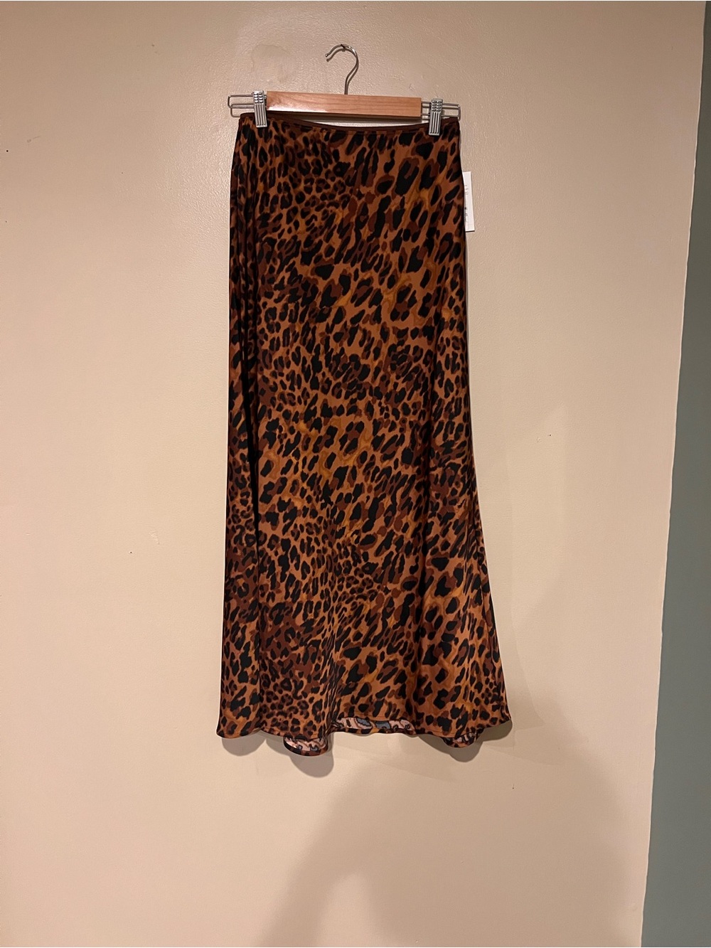 a new day Leopard-Print Maxi Skirt - Brown & Black Size Small NWT